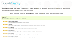 Desktop Screenshot of domaingroovy.com