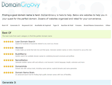 Tablet Screenshot of domaingroovy.com